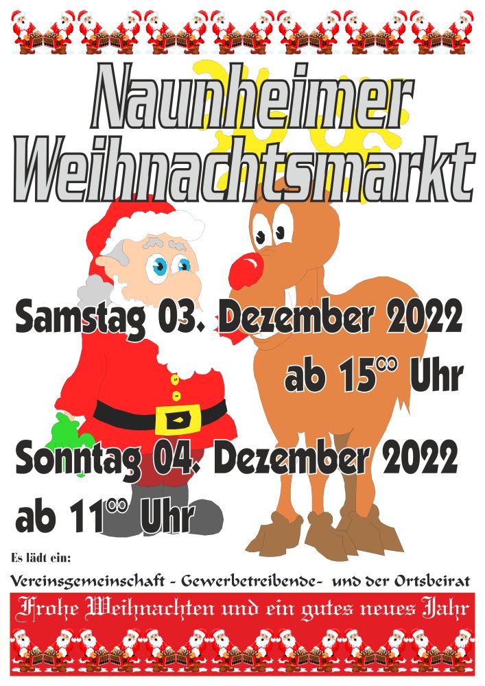 Weihnachtsmarkt Plakat 2022